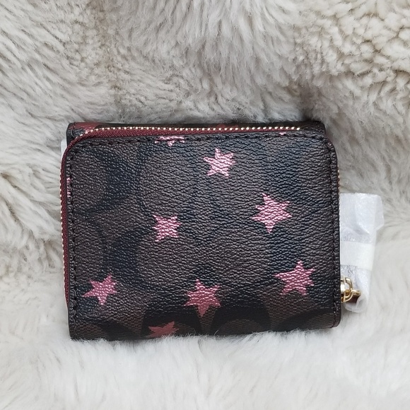 🍒NWT🍒 COACH POP STAR PRINT TRIFOLD WALLET - Picture 2 of 8